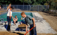 Work on the Center Entrance Pool (Summer 1952)